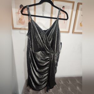 Black shimmer dress